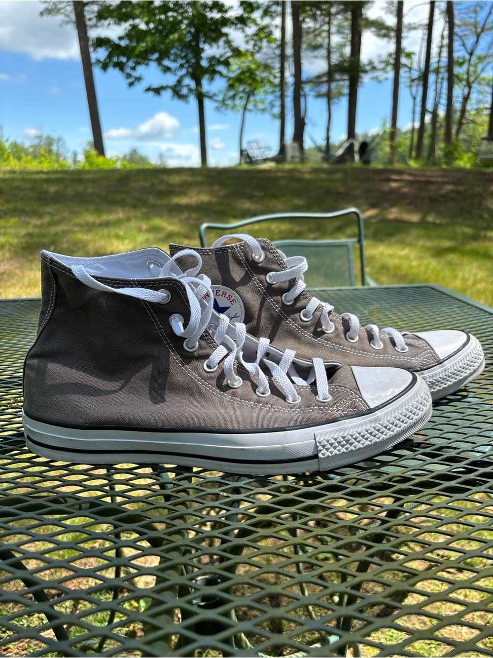 Converse Men’s Charcoal Gray Chuck Taylor All Star High Top Sneakers, M 11, W 13 - Picture 12 of 12